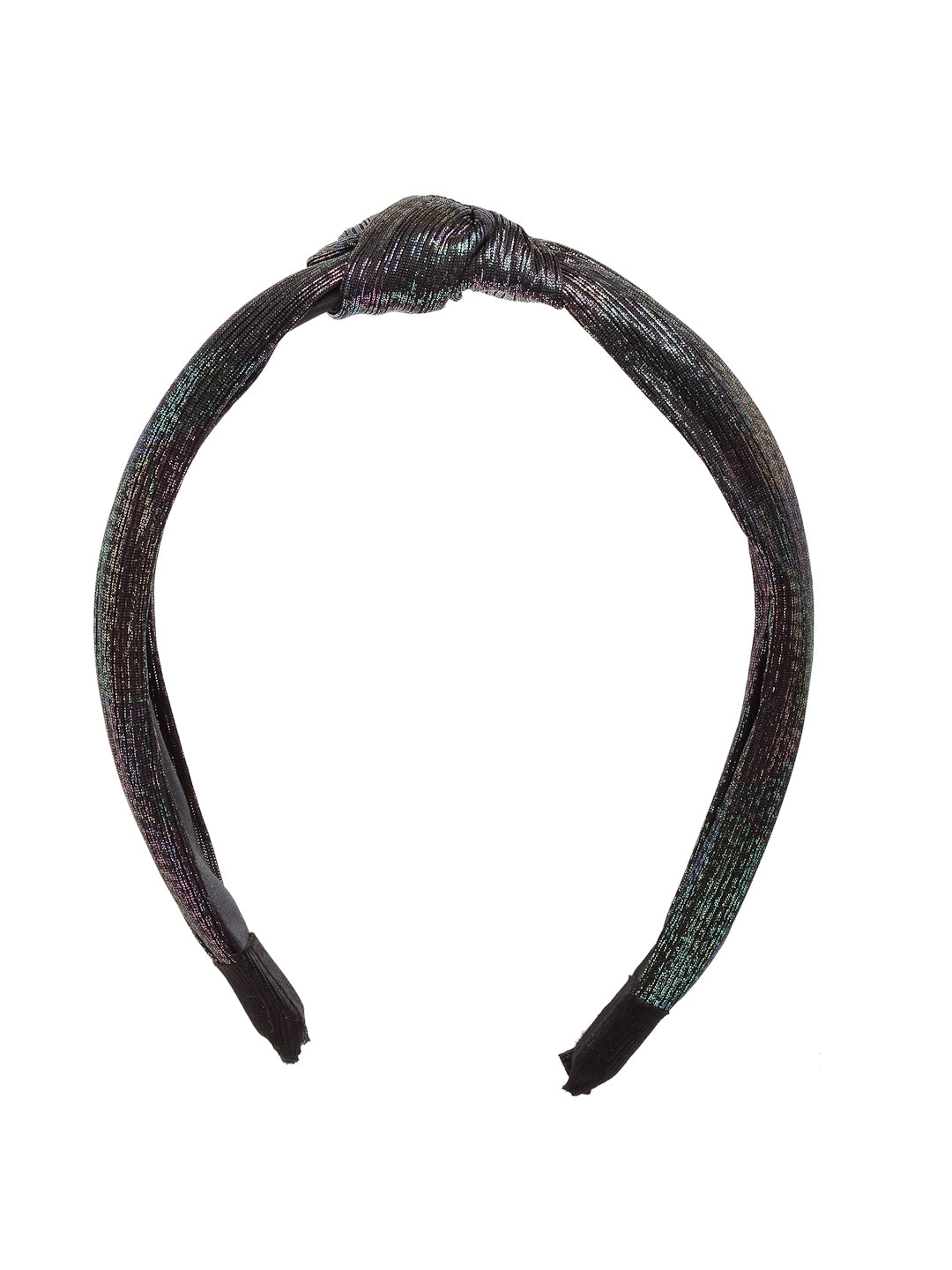 Vogue Hair Accessories Solid Shimmer Fabric Knot Plastic Hairband Headband for Girls and Women (Shimmer)
