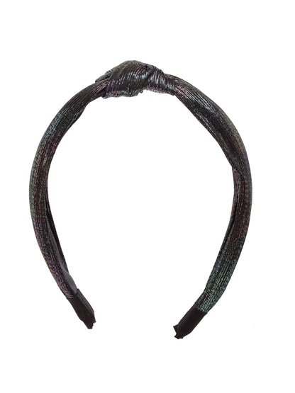 Vogue Hair Accessories Solid Shimmer Fabric Knot Plastic Hairband Headband for Girls and Women (Shimmer)