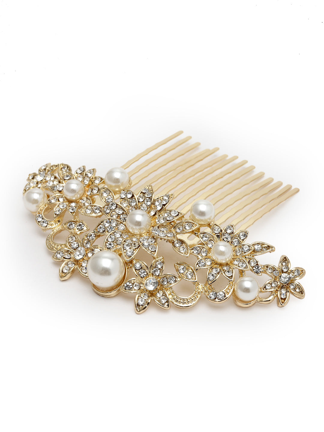 Vogue Hair Accessories Gold Fancy Hair Comb Clip