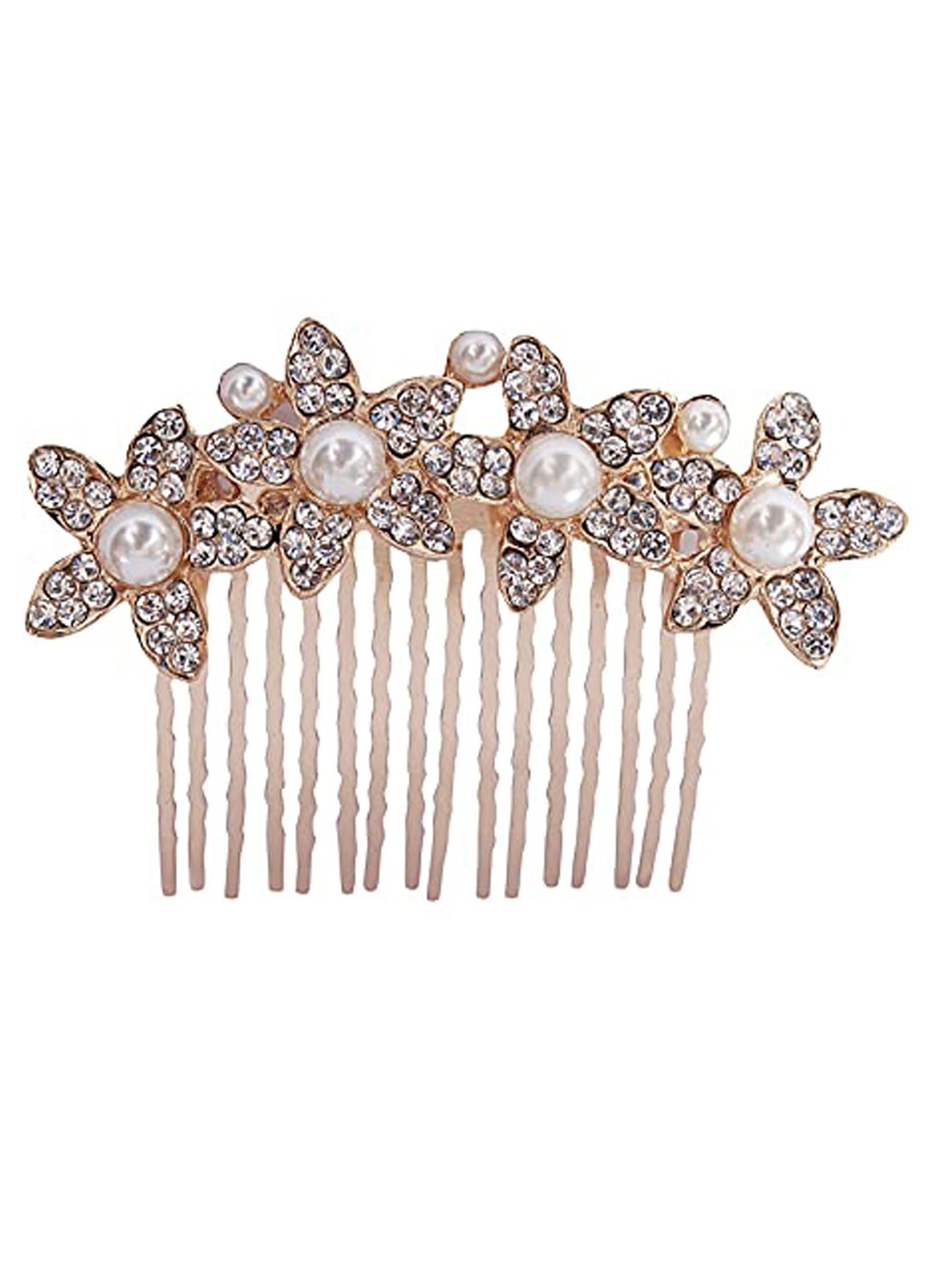 Vogue Hair Accessories Gold Fancy Hair Comb Clip