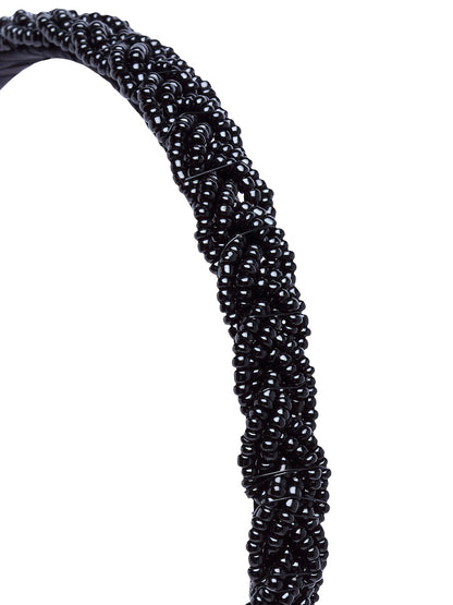 Vogue Hair Accessories Black Braid Hairband