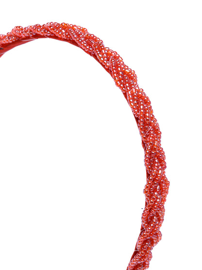Vogue Hair Accessories Red Braid Hairband