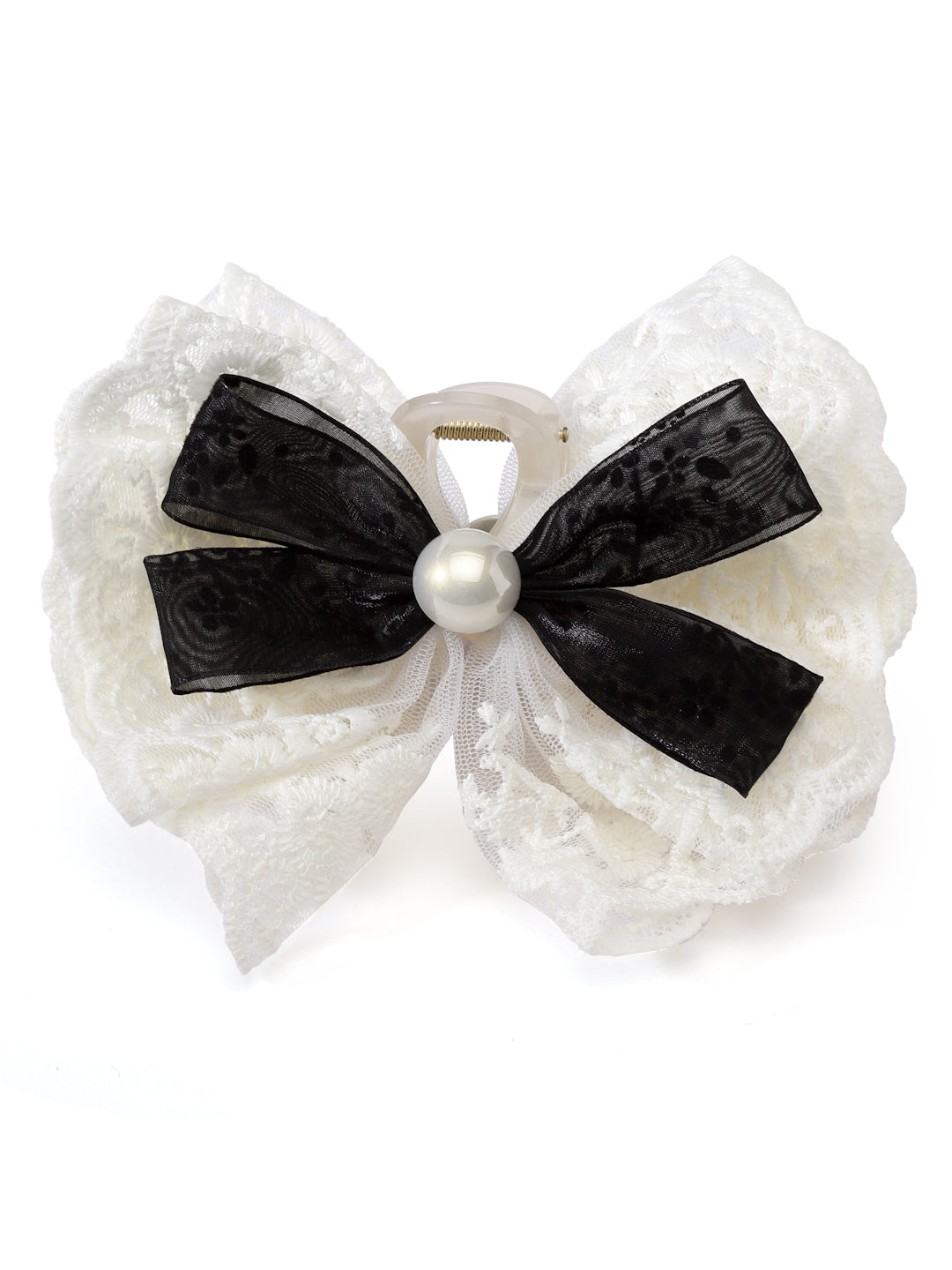 Vogue Hair Accessories Clutcher for Women Hair Claw Clip for Girls (Off White)
