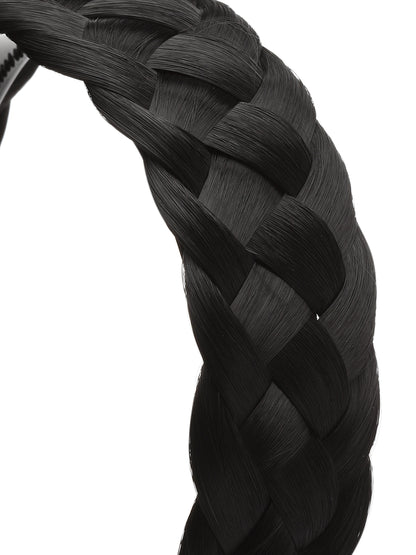 Vogue Hair Accessories Natural Black Hair Braid Hairband for Women & Girls