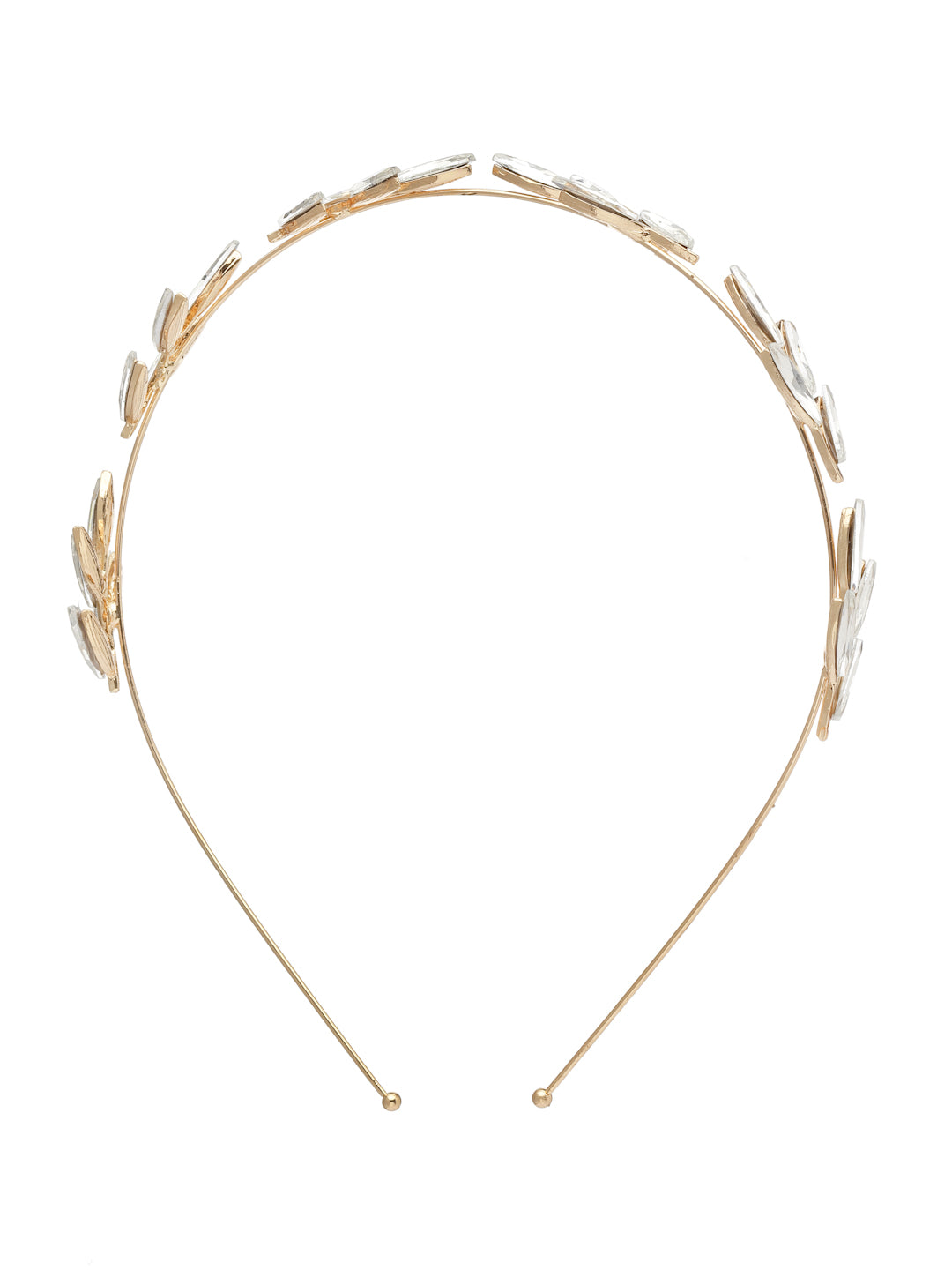 Vogue Hair Accessories Silver AD Stone Hairband for Women and Girls