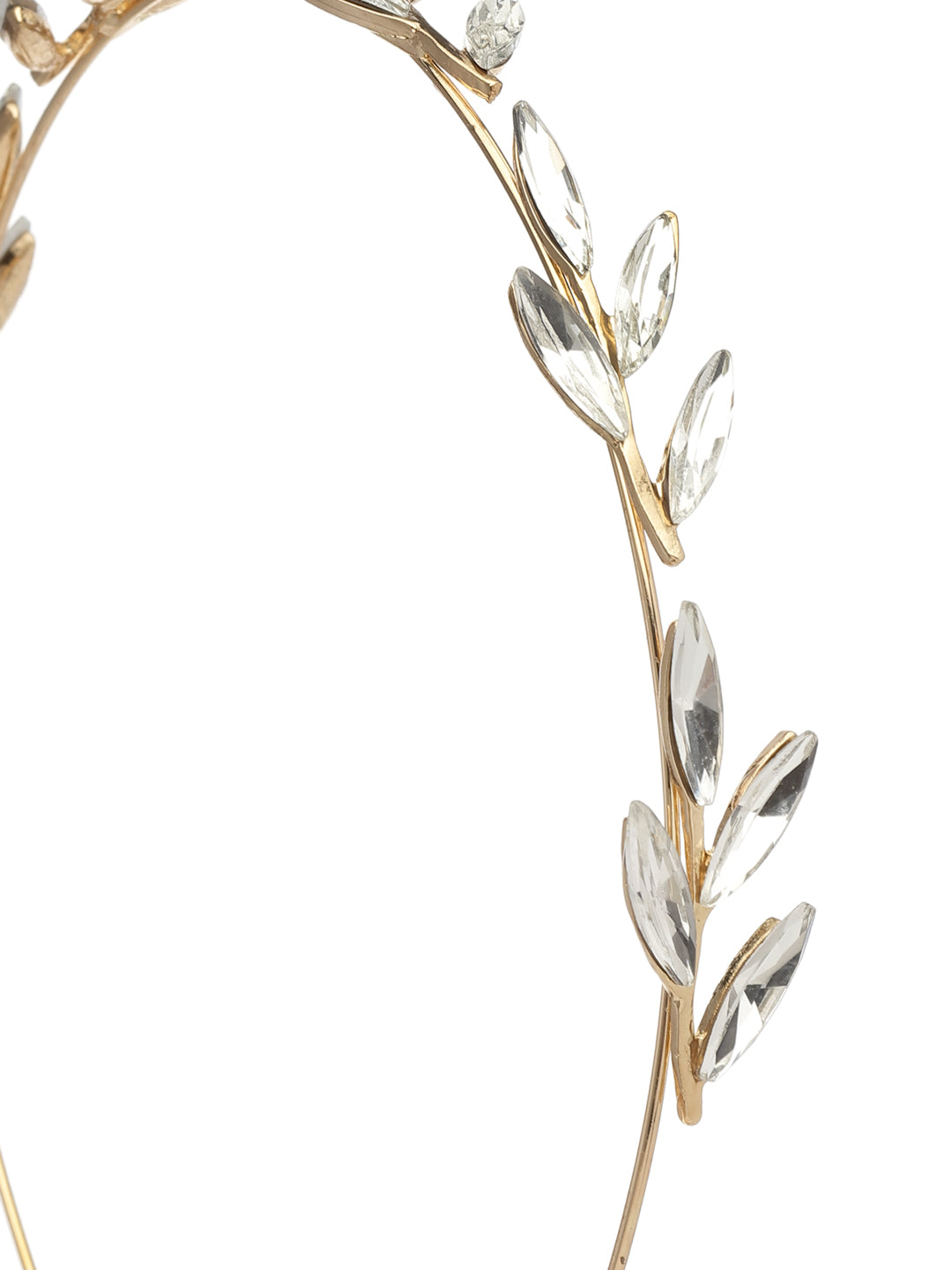 Vogue Hair Accessories Silver AD Stone Hairband for Women and Girls