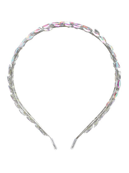 Vogue Hair Accessories  Multi Crystal Double Line Hairband for Women and Girls