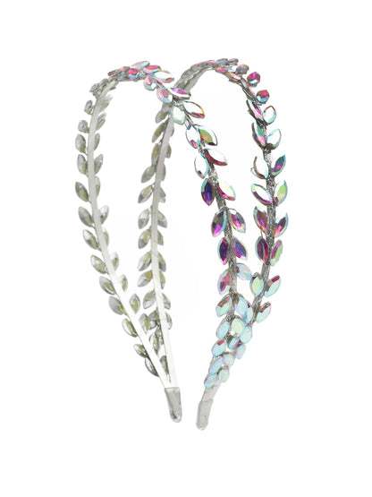 Vogue Hair Accessories  Multi Crystal Double Line Hairband for Women and Girls