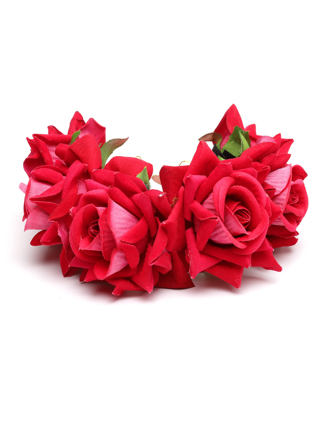 Vogue Hair Accessories Red Rose Juda Bun for Women and Girls