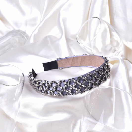 Vogue Hair Accessories Grey Crystal Hairband