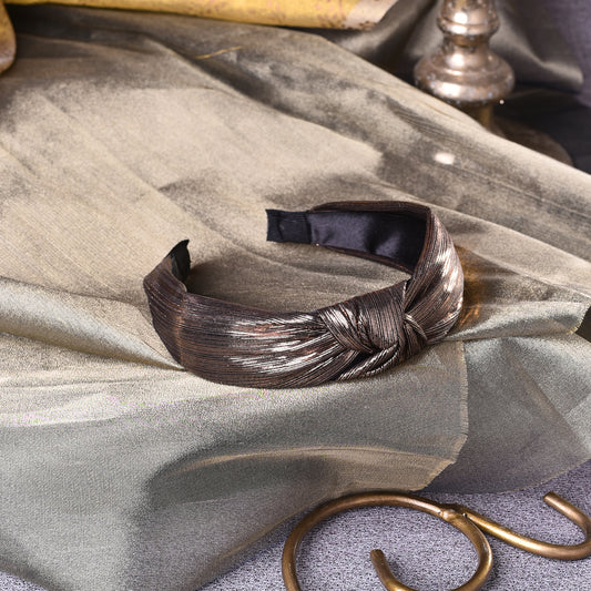 Vogue Hair Accessories Brown Shimmer Fabric Hairband