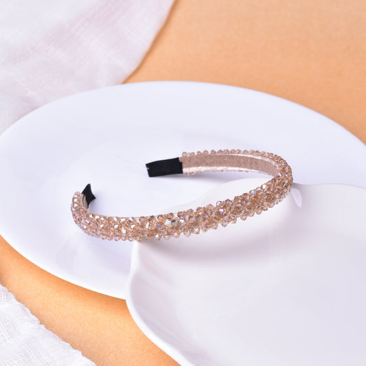 Vogue Hair Accessories Gold Crystal Hairband