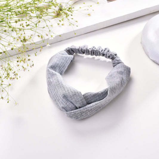Vogue Hair Accessories Grey Self Lines fabric Headband