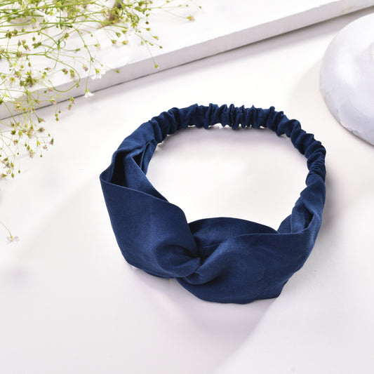 Vogue Hair Accessories Blue Self Lines fabric Headband