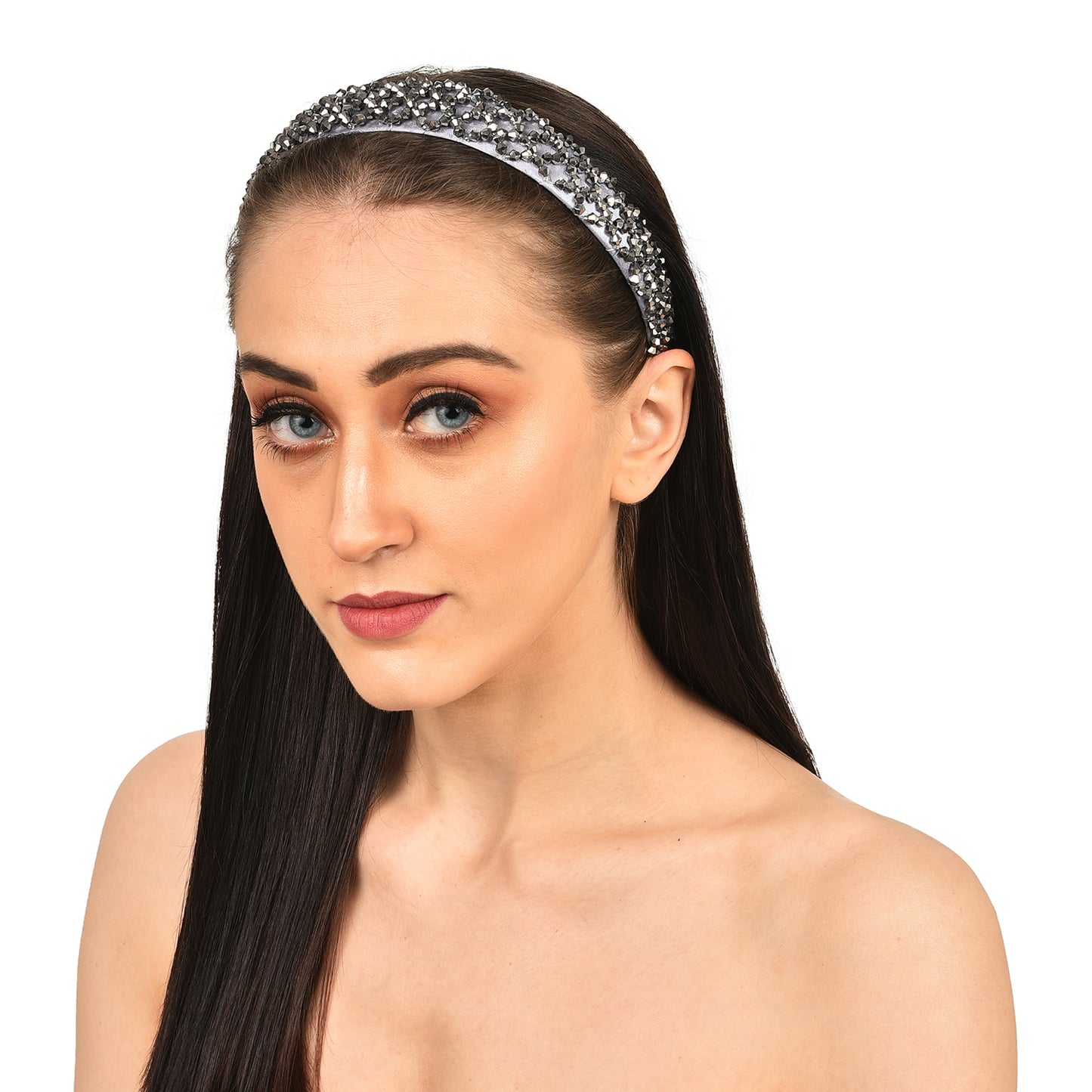 Vogue Hair Accessories Grey Crystal Hairband