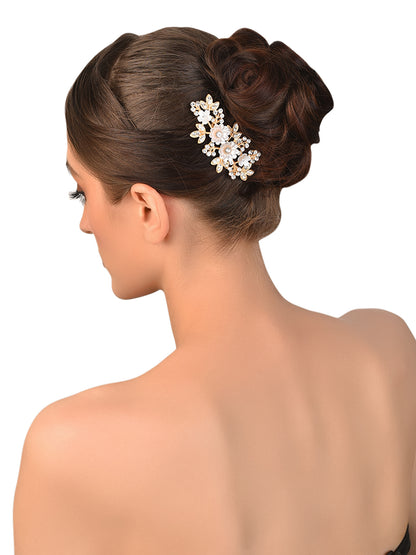 Vogue Hair Accessories Gold  Hair Comb Clip