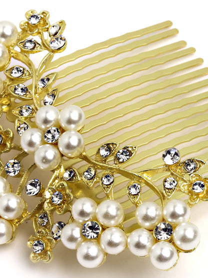 Vogue Hair Accessories Gold Fancy Hair Comb Clip