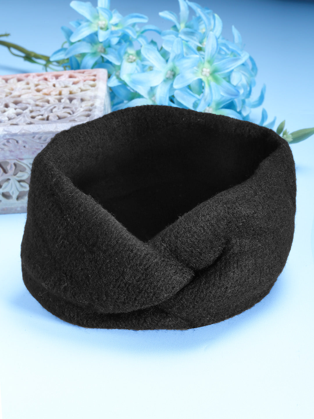 Vogue Hair Accessories Black Woollen  Headband