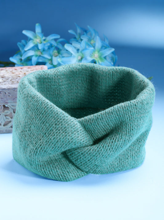 Vogue Hair Accessories Green Woollen  Headband