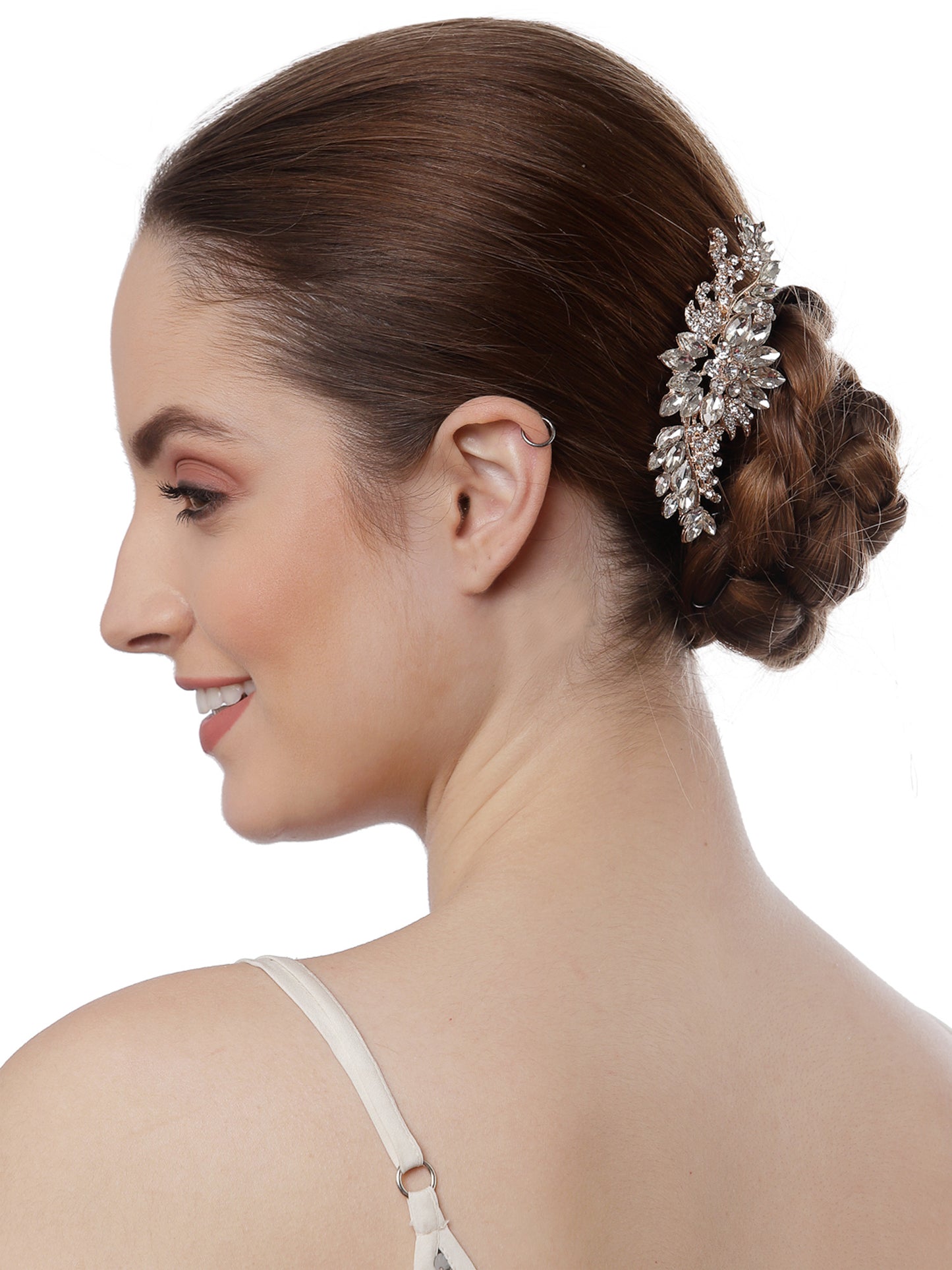 Vogue Hair Accessories Gold Fancy Hair Comb Clip