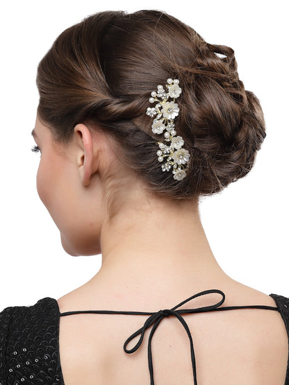 Vogue Hair Accessories Off White Metal Shell Juda Hair Pins Hair Clip Hair Accessories (Shell Juda Pin Set -2)