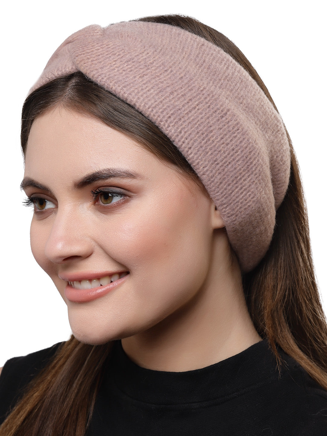 Vogue Hair Accessories Soft Knot Woollen Knitted Warm Head Band Head Wrap Hairband Ear Warmer Hair Accessories for Winters (Plain)