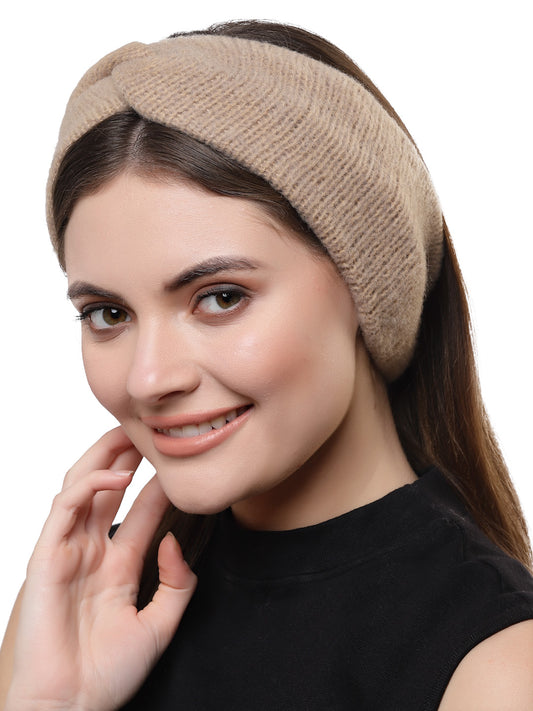 Vogue Hair Accessories Beige Woollen  Headband