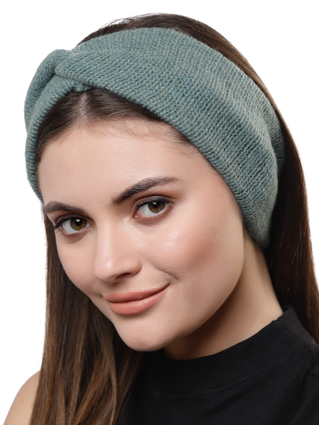 Vogue Hair Accessories Soft Knot Woollen Knitted Warm Head Band Head Wrap Hairband Ear Warmer Hair Accessories for Winters (Plain)