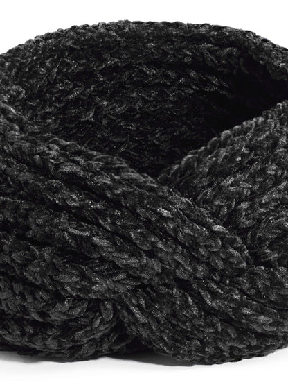 Vogue Hair Accessories Soft Knot Woollen Knitted Warm Head Band Head Wrap Hairband Ear Warmer Hair Accessories for Winters (Lines)
