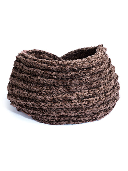 Vogue Hair Accessories Soft Knot Woollen Knitted Warm Head Band Head Wrap Hairband Ear Warmer Hair Accessories for Winters (Lines)