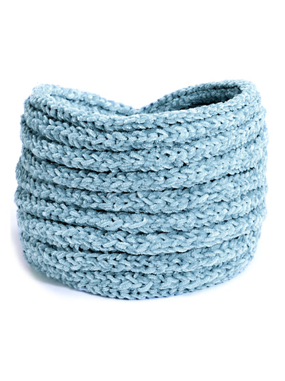 Vogue Hair Accessories Soft Knot Woollen Knitted Warm Head Band Head Wrap Hairband Ear Warmer Hair Accessories for Winters (Lines)