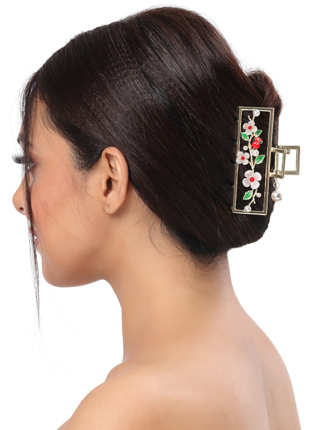 Vogue Hair Accessories Gold Fancy Party Big Size Clutcher Hair Claw Clip For Girls and Women