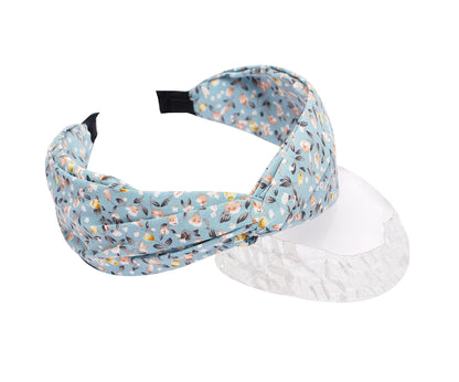 Vogue Hair Accessories Blue Small Floral Fabric Hairband