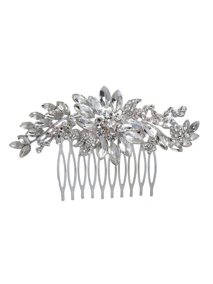 Vogue Hair Accessories Silver Fancy Hair Comb Clip