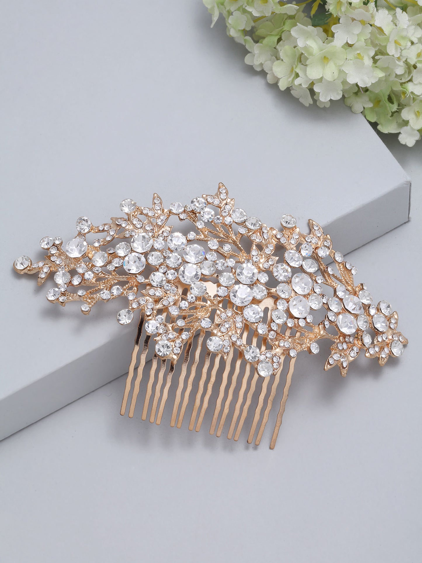 Vogue Hair Accessories Gold Fancy Hair Comb Clip