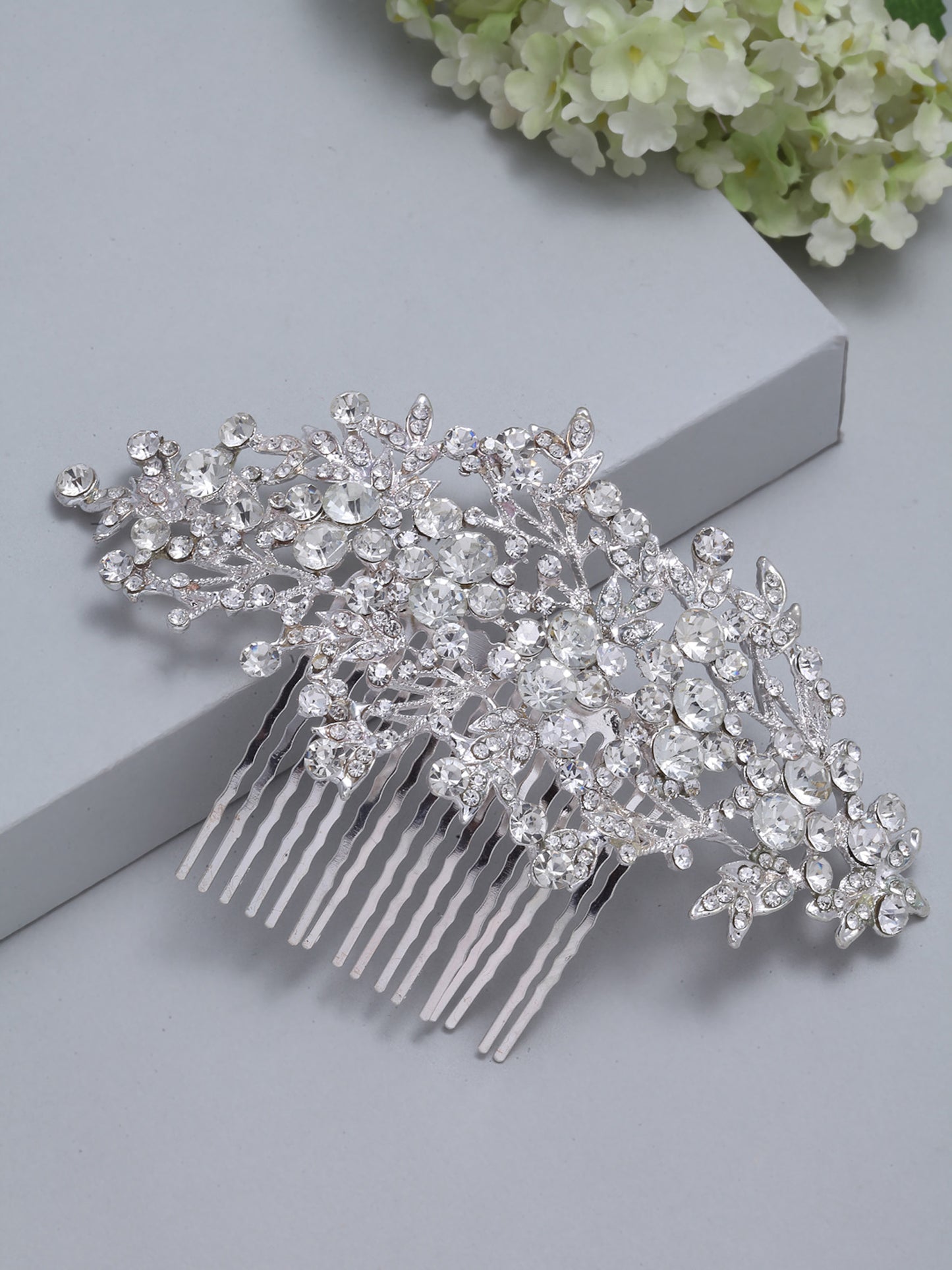 Vogue Hair Accessories Silver Fancy Hair Comb Clip