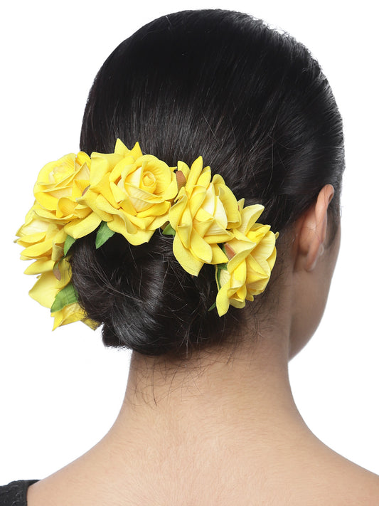 Vogue Hair Accessories Rose Flower Juda Hair Accessories For Girls And Women