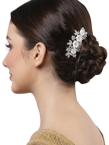Vogue Hair Accessories Silver Hair Comb Clip