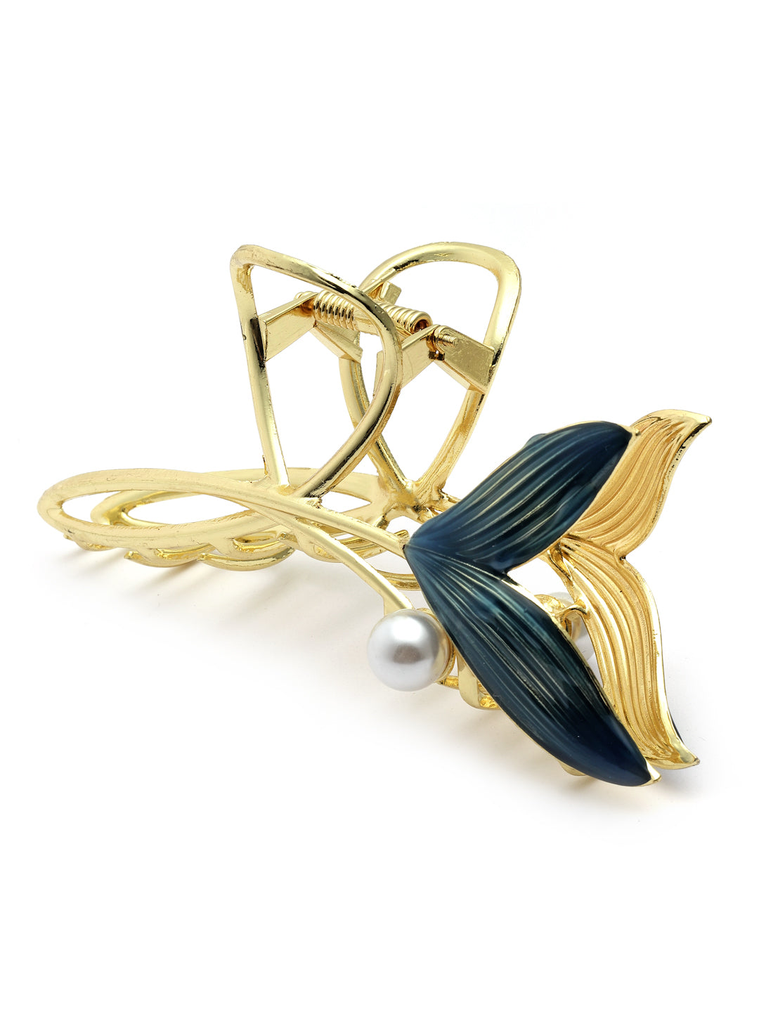 Vogue Hair Accessories Gold Fancy Party Big Size Clutcher Hair Claw Clip For Girls and Women