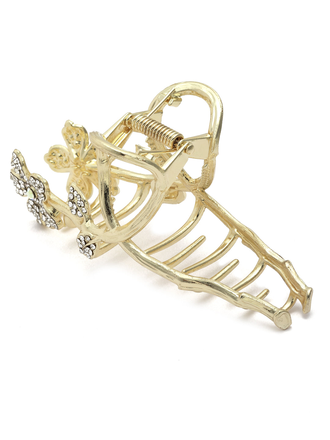 Vogue Hair Accessories Gold Fancy Party Big Size Clutcher Hair Claw Clip For Girls and Women
