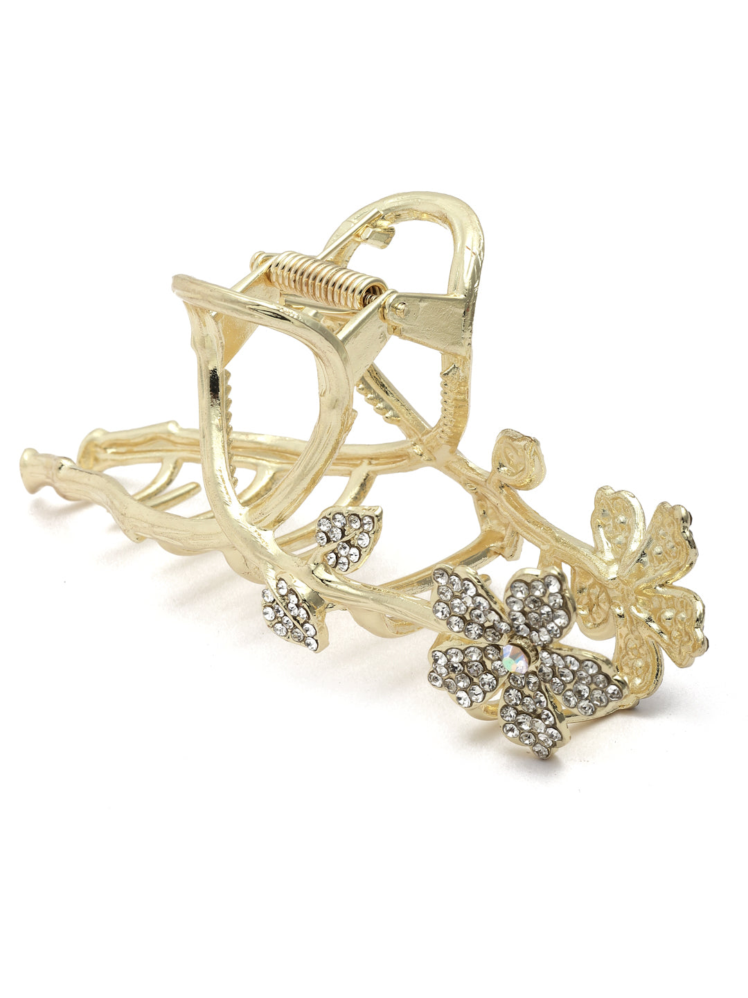 Vogue Hair Accessories Gold Fancy Party Big Size Clutcher Hair Claw Clip For Girls and Women