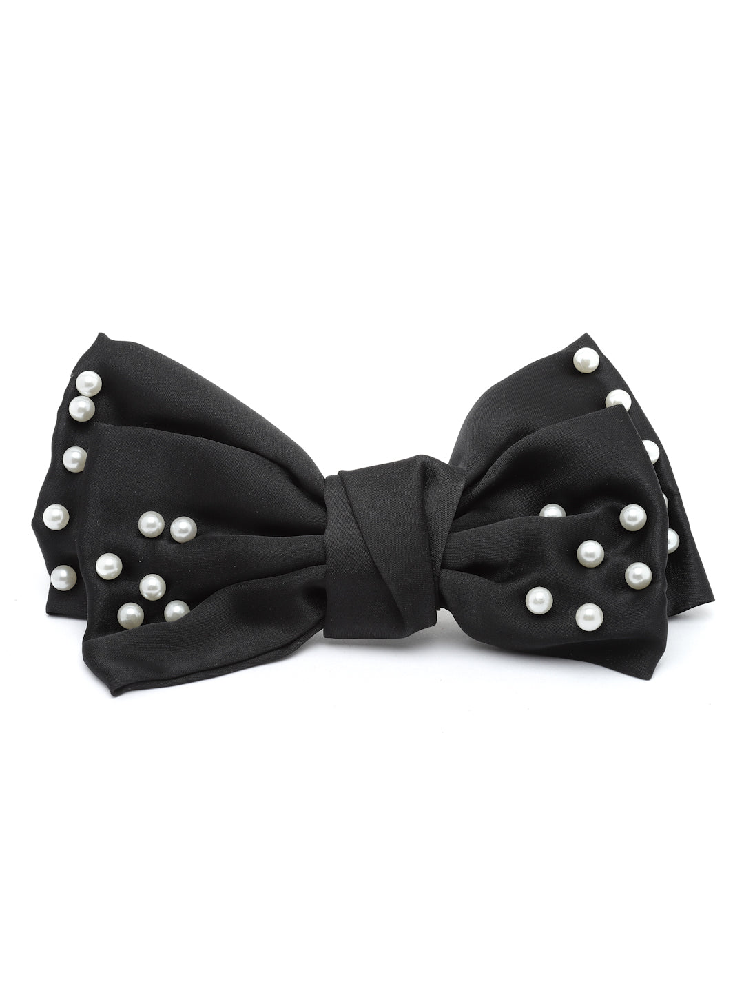 Vogue Hair Accessories Black Fancy Party Bow Hair Clip Back Clip For Girls and Women