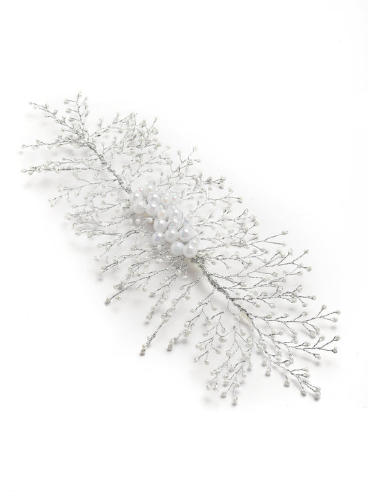 Vogue Hair Accessories Silver Fancy Party Wedding Bridal Big Size hair Accessories Hair Clip Hairband For Girls and Women