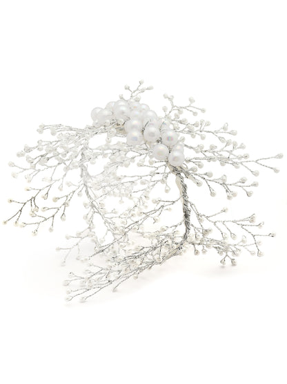 Vogue Hair Accessories Silver Fancy Party Wedding Bridal Big Size hair Accessories Hair Clip Hairband For Girls and Women