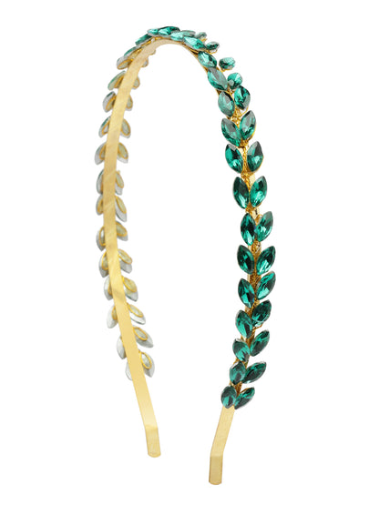 Vogue Hair Accessories Green Fancy Party Hair Band Headband Hair Accessories For Girls and Women