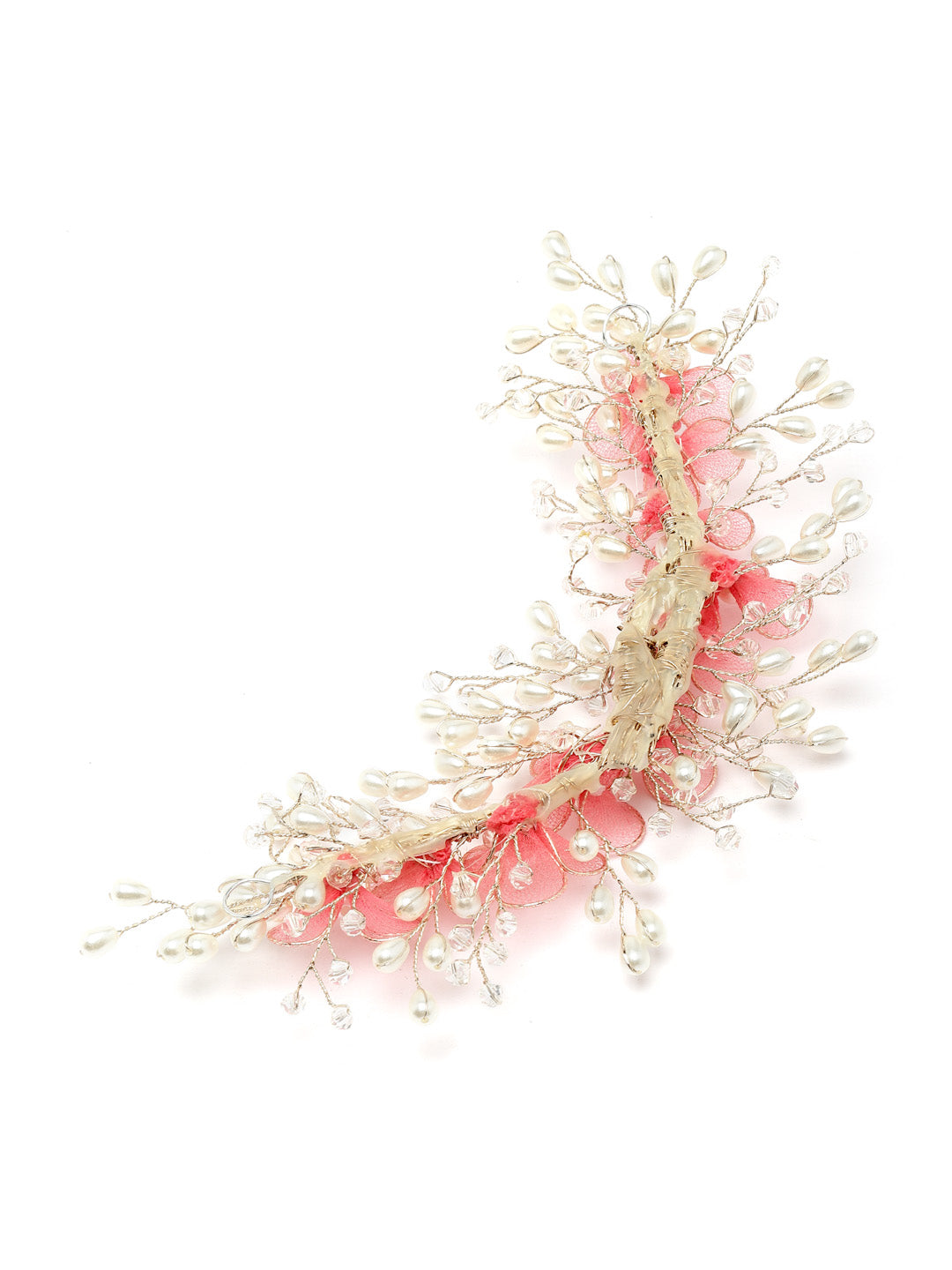 Vogue Hair Accessories Pink Net Flower Hair Accessories