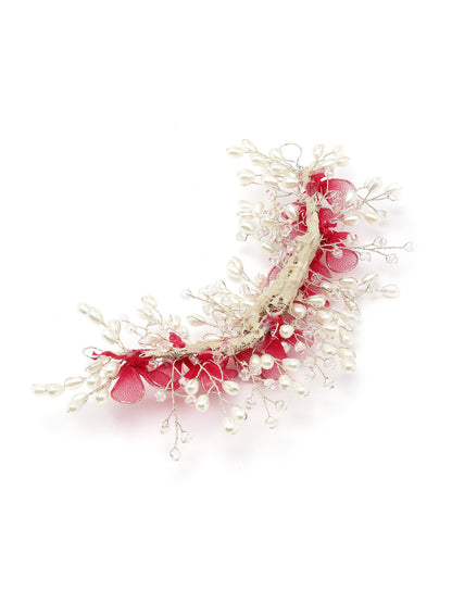Vogue Hair Accessories Dark Pink fancy Stylish Hair Accessories
