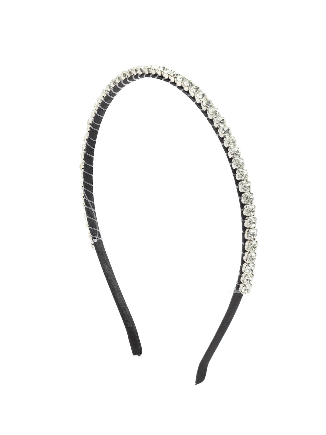 Vogue Hair Accessories Trendy Stone Silver Hairband Headband For Girls And Women