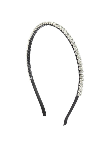 Vogue Hair Accessories Trendy Stone Silver Hairband Headband For Girls And Women