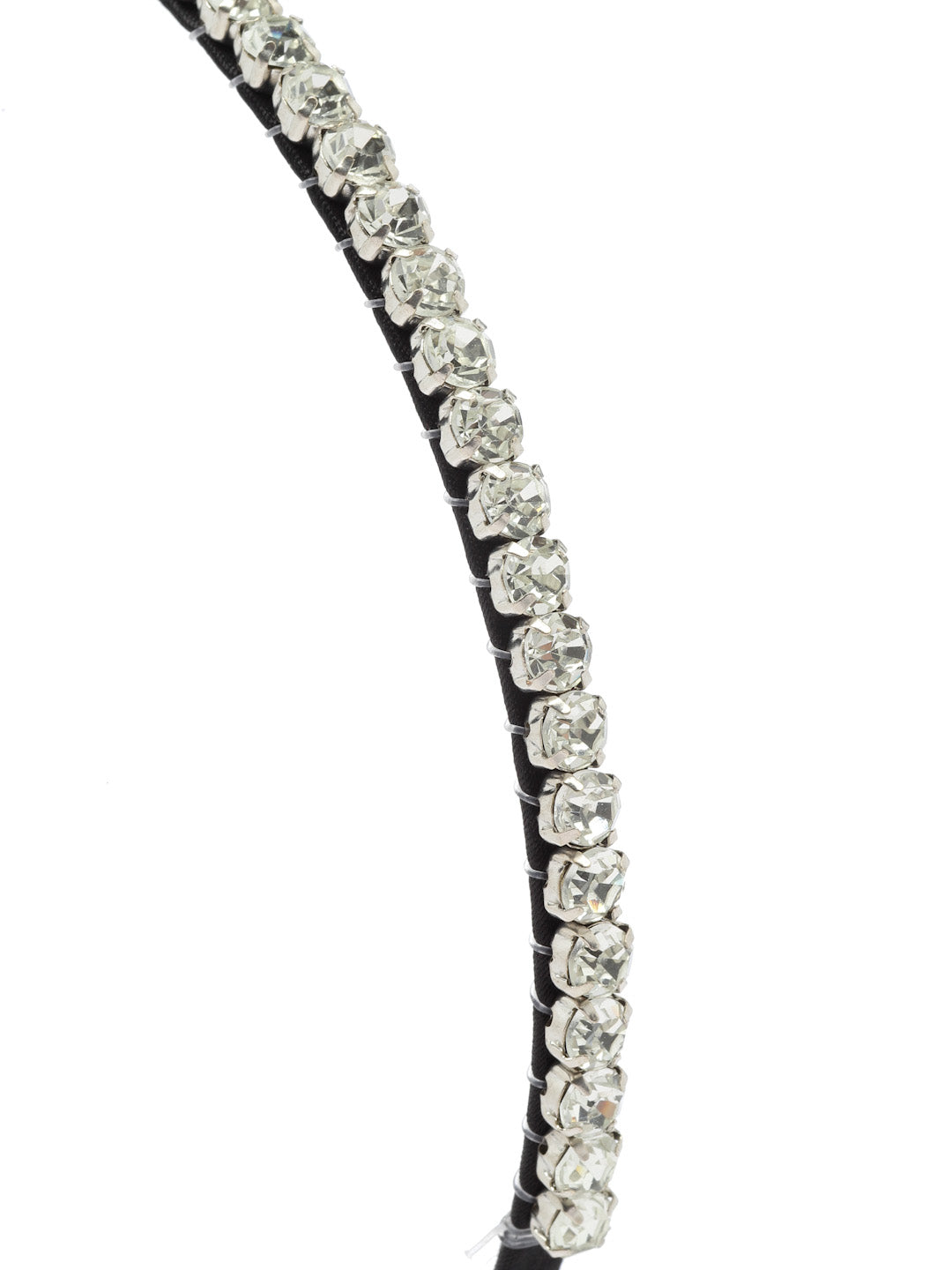 Vogue Hair Accessories Trendy Stone Silver Hairband Headband For Girls And Women